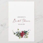 レッドポインセティアクリスマスブライダルアドバイス&ウィズ (裏面)