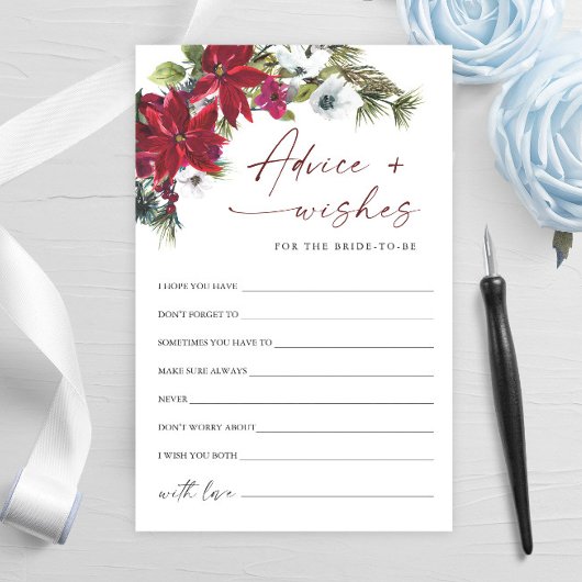 レッドポインセティアクリスマスブライダルアドバイス&ウィズ