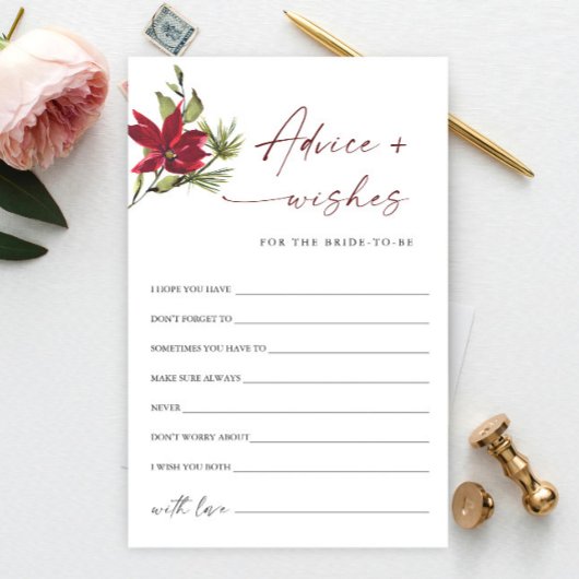 レッドポインセティアクリスマスブライダルアドバイス&ウィズ