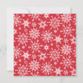 レッドポインセティアクリスマスホリデーカクテルパーティー 招待状 (裏面)