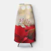 レッドポインセティアスメリークリスマス《写真》ぼけ味灯 ボトルクーラー (正面)