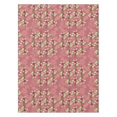 レッドポインセティアス&スノーフレークスクリスマスウィンター テーブルクロス (正面)