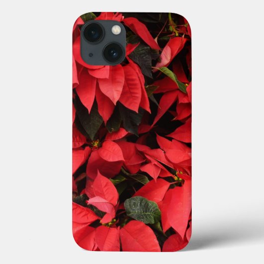 レッドポインセティアスIIクリスマスホリデーフローラ Case-Mate iPhoneケース (裏面)