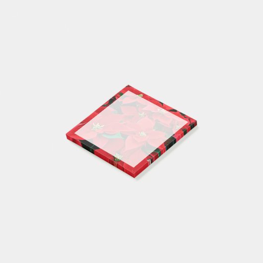 レッドポインセティアホリデイ ポストイット (アングル)