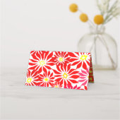 レッドポインセティアホリデーカスタム座席表 プレイスカード (裏面)