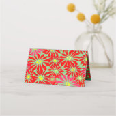 レッドポインセティアホリデーカスタム座席表 プレイスカード (裏面)