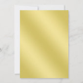 レッドポインセティア金ゴールドスワールズホリデーパーティ 招待状 (裏面)