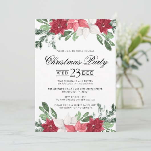 レッドポインセティシアクリスマスパーティー 招待状 (スタンド正面)