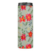 レッドポインセティシアクリスマスフローラ タンブラー (裏面)
