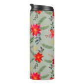 レッドポインセティシアクリスマスフローラ タンブラー (回転右)