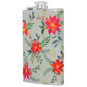 レッドポインセティシアクリスマスフローラ フラスク (左)