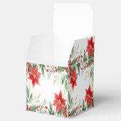 レッドポインセティシアクリスマスホリデーギフトボックス フェイバーボックス (オープン)