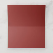 レッドポインセテ縁どィアフローラ結婚ズ プレイスカード (内部開封)