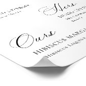 レッドポエレガントインセッティアミモザバー結婚ズ ポスター (角)