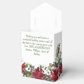 レッドポエレガントインセティアメリークリスマスホリデー フェイバーボックス (オープン)