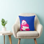レッドポップ・アートのパンダインクブルー装飾用クッション クッション (椅子)