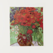 レッドポピーとデイジーズバイビンセントヴァンゴッホ タペストリー (正面)