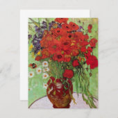 レッドポピーとデイジーズバイビンセント・ヴァン・ゴッホ (正面/裏面)