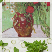 レッドポピーとデイジーズバイビンセント・ヴァン・ゴッホ キッチンタオル (折り畳み)