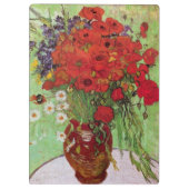 レッドポピーとデイジーズバイビンセント・ヴァン・ゴッホ クリップボード (裏面)