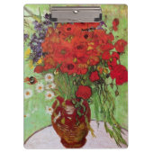 レッドポピーとデイジーズバイビンセント・ヴァン・ゴッホ クリップボード (正面)