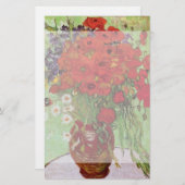 レッドポピーとデイジーズバイビンセント・ヴァン・ゴッホ 便箋 (正面/裏面)