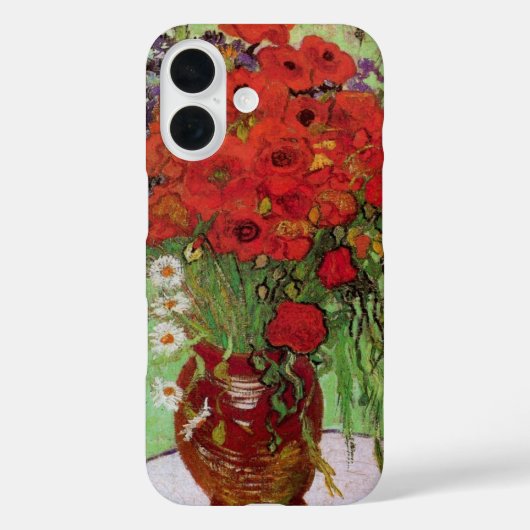 レッドポピーとデイジーズバイビンセント・ヴァン・ゴッホ Case-Mate iPhoneケース (裏面)