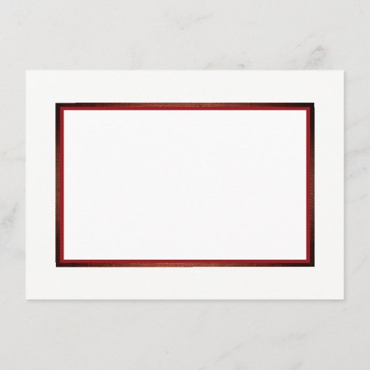 レッドポピーとバーラップ結婚の詳細 エンクロージャーカード (裏面)