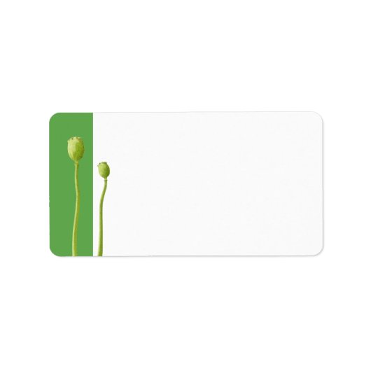 レッドポピーアップル住所 シール (正面)