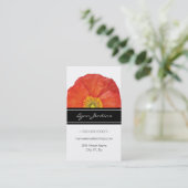 レッドポピーエレガントズビジネスカード 名刺 (スタンド正面)