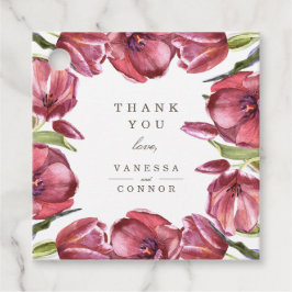 レッドポピーズシックフローラサンキュー結婚ズ フェイバータグ