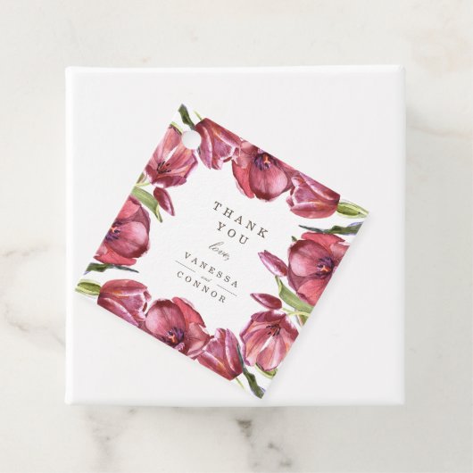 レッドポピーズシックフローラサンキュー結婚ズ フェイバータグ (インサイチュ)