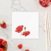 レッドポピーズバド スタンダードカクテルナプキン (インサイチュ)