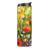 レッドポピーズフィールド絵画抽象芸術 タンブラー (回転左)