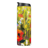 レッドポピーズフィールド絵画抽象芸術 タンブラー (回転右)