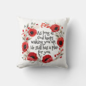 レッドポピーズマグ クッション (正面)