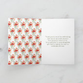 レッドポピーズメイソンジャーブライダルシャワー サンキューカード (内部)
