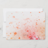 レッドポピーズ招待状 招待状 (裏面)