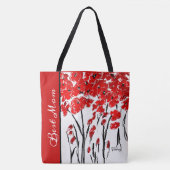 レッドポピーフィールドトート トートバッグ (正面)