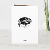 レッドポピーフェイルズモノグラムフラワーサンキュー サンキューカード (裏面)