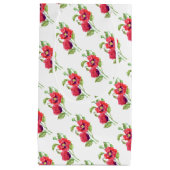 レッドポピーフローラアート スモールペーパーバッグ (正面)