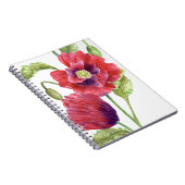 レッドポピーフローラアート ノートブック (右側)