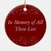 レッドポピーフローラ記憶 セラミックオーナメント (裏面)