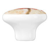 レッドポピーポートレート セラミックノブ (側面)