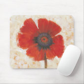 レッドポピーポートレート マウスパッド (マウス)