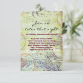 レッドポピーミュージカルバルミツワーパーティーカード 招待状 (スタンド正面)