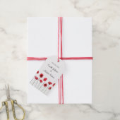 レッドポピーメッセージカード ギフトタグ (より糸付き)