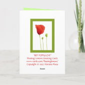 レッドポピーラブカード カード (裏面)