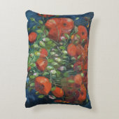 レッドポピー付き花瓶ビンセント・ファンゴッホ アクセントクッション (裏面(縦))