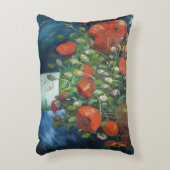 レッドポピー付き花瓶ビンセント・ファンゴッホ アクセントクッション (正面(垂直))